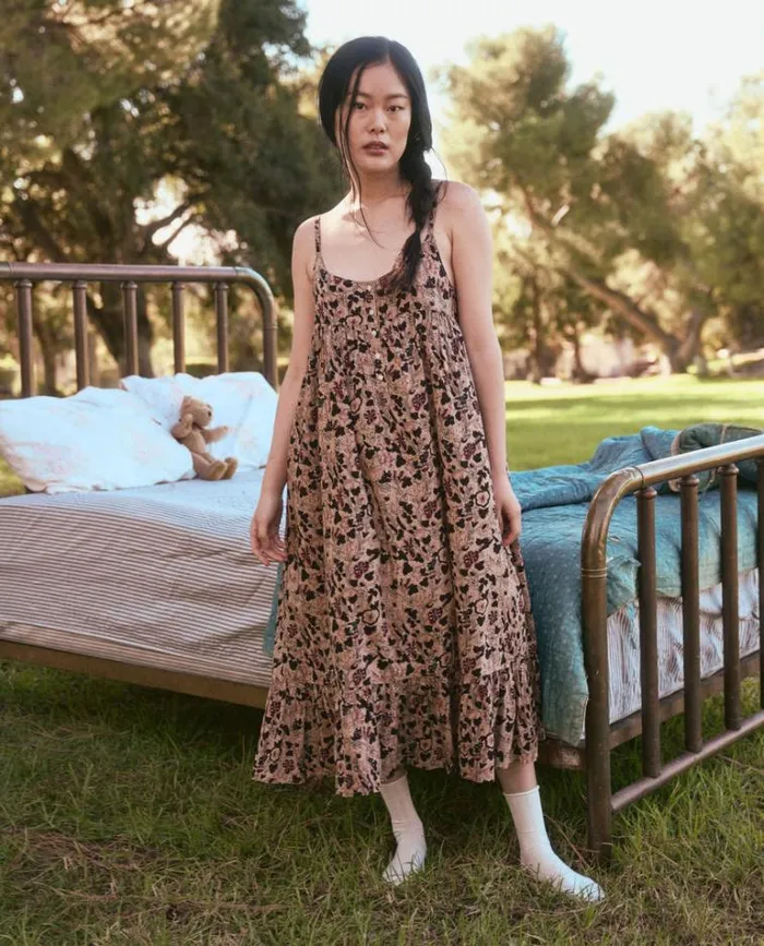 Sleep Dresses Women039s The Great The Ruffle Tank Night Dress Canyon Floral Sleep Dresses Women039s The Great The Ruffle Tank Night Dress Canyon Floral