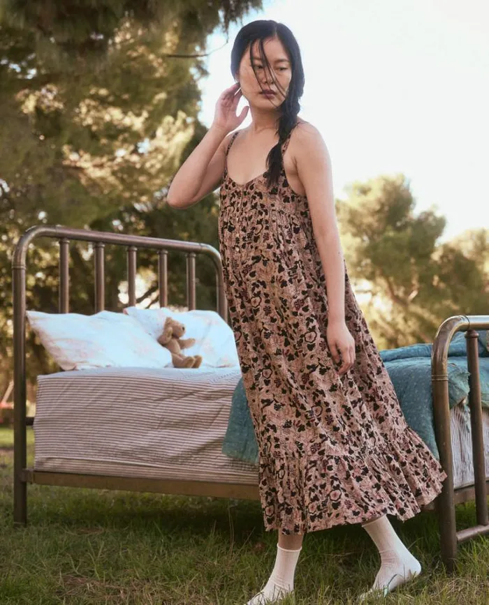 Sleep Dresses Women039s The Great The Ruffle Tank Night Dress Canyon Floral