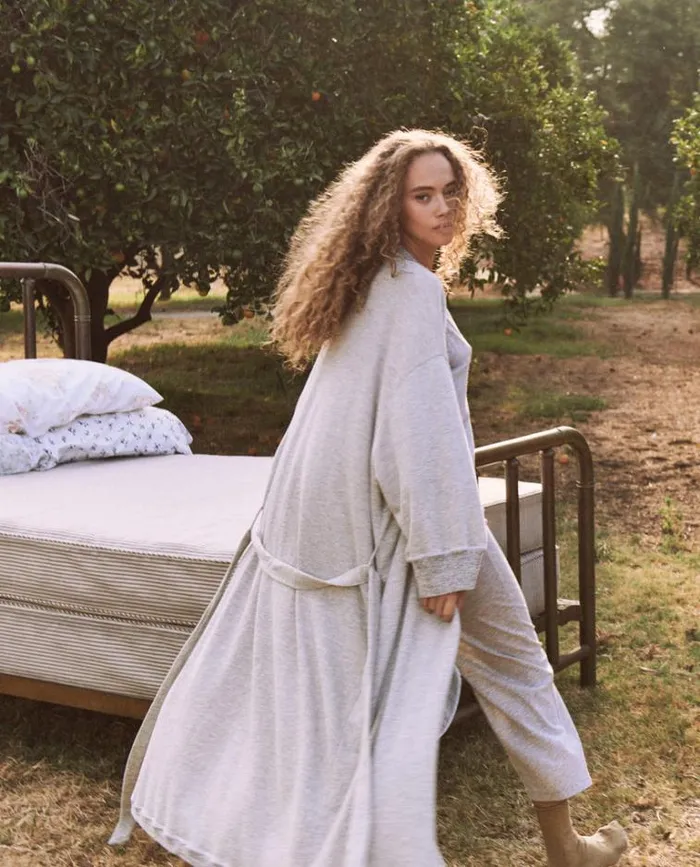 Sleep Robes Women039s The Great The Sweatshirt Robe Heather Grey
