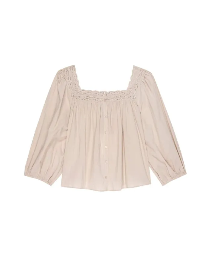 Sleep Tops Women039s The Great The Eyelet Button Sleep Top Soft Rosette