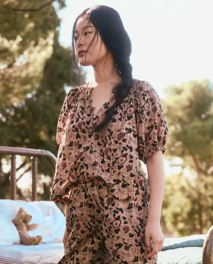Sleep Tops Women039s The Great The Smocked Sleep Top Canyon Floral