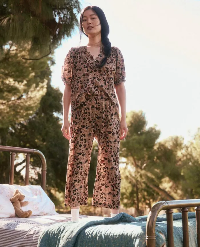 Sleep Tops Women039s The Great The Smocked Sleep Top Canyon Floral