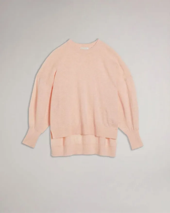 Sleeve Detailed Jumper Pink Women Ted Baker Sweaters