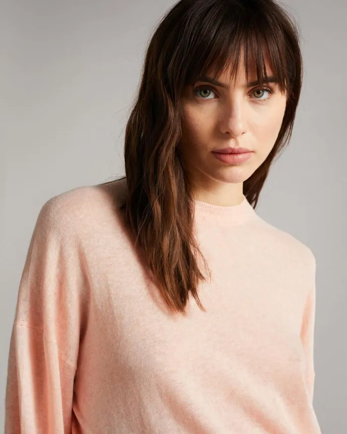 Sleeve Detailed Jumper Pink Women Ted Baker Sweaters Sleeve Detailed Jumper Pink Women Ted Baker Sweaters