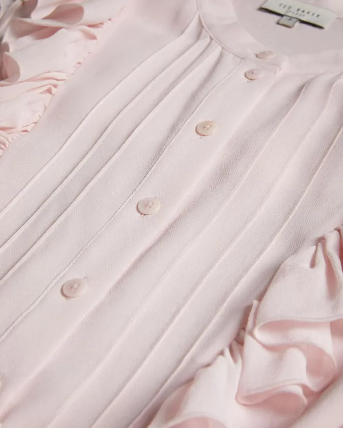 Sleeveless Frilled Top Light Nude Women Ted Baker Clothing Sleeveless Frilled Top Light Nude Women Ted Baker Clothing