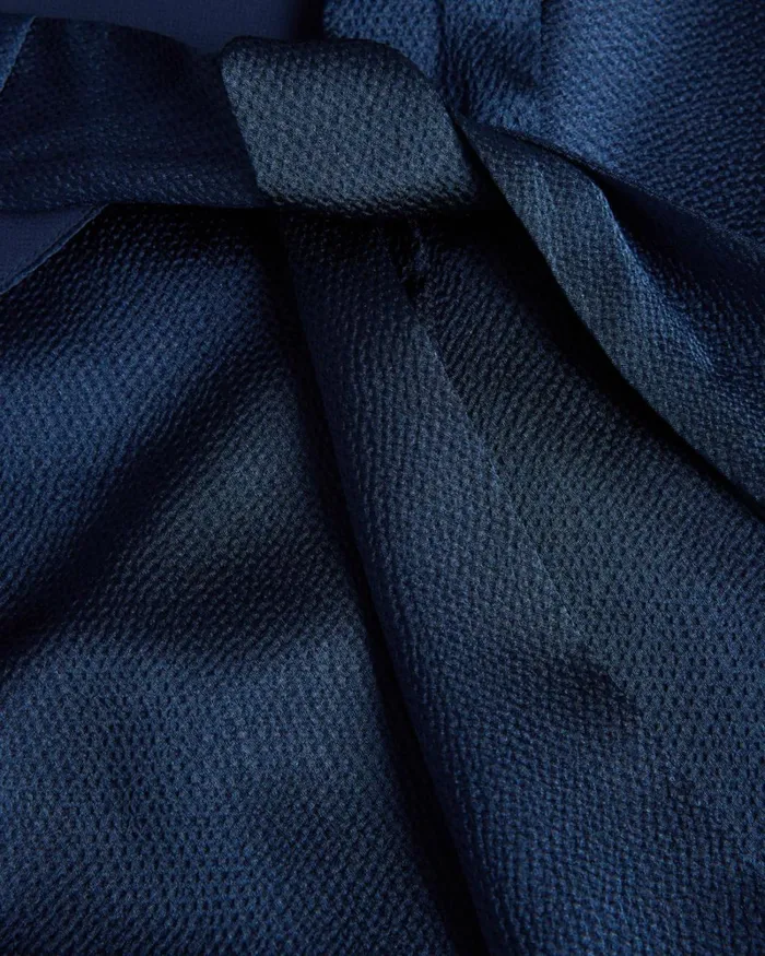 Sleeveless Satin Cowl Neck Top Dark Blue Women Ted Baker Clothing