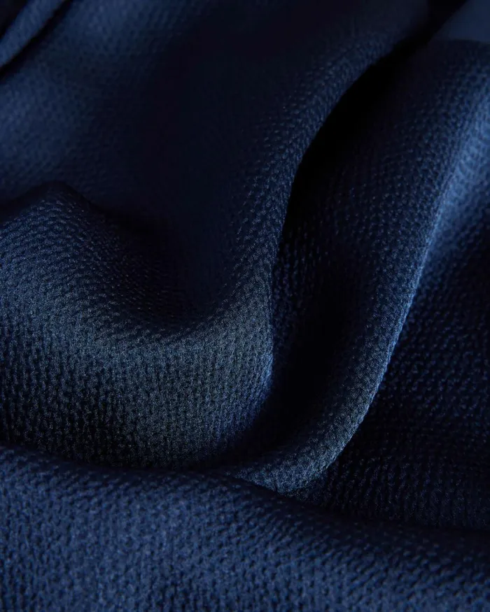 Sleeveless Satin Cowl Neck Top Dark Blue Women Ted Baker Clothing