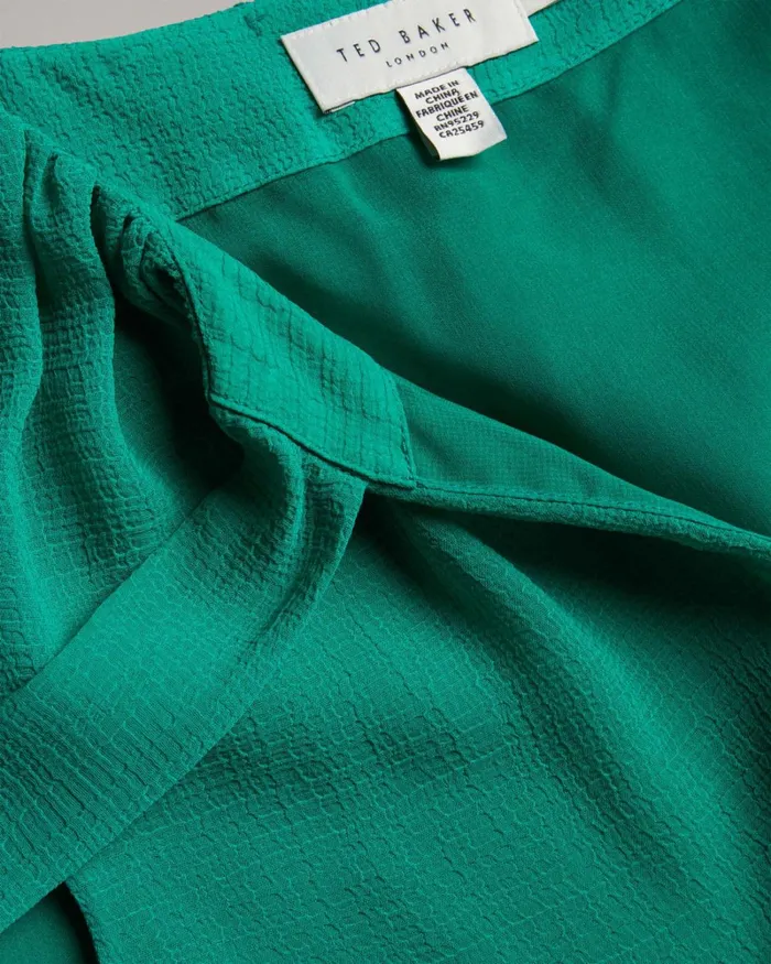 Sleeveless Top With Tie Detail Green Women Ted Baker Clothing Sleeveless Top With Tie Detail Green Women Ted Baker Clothing
