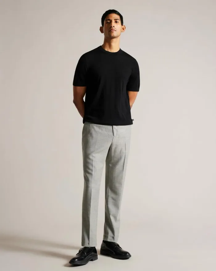 Slim Fit Herringbone Trousers Gray Men Ted Baker Clothing Slim Fit Herringbone Trousers Gray Men Ted Baker Clothing