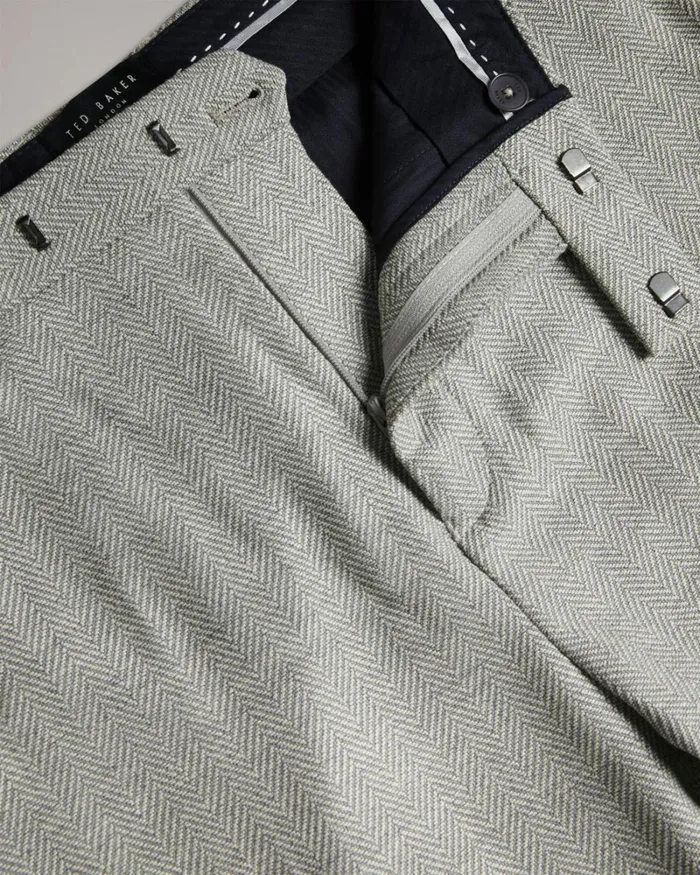Slim Fit Herringbone Trousers Gray Men Ted Baker Clothing Slim Fit Herringbone Trousers Gray Men Ted Baker Clothing