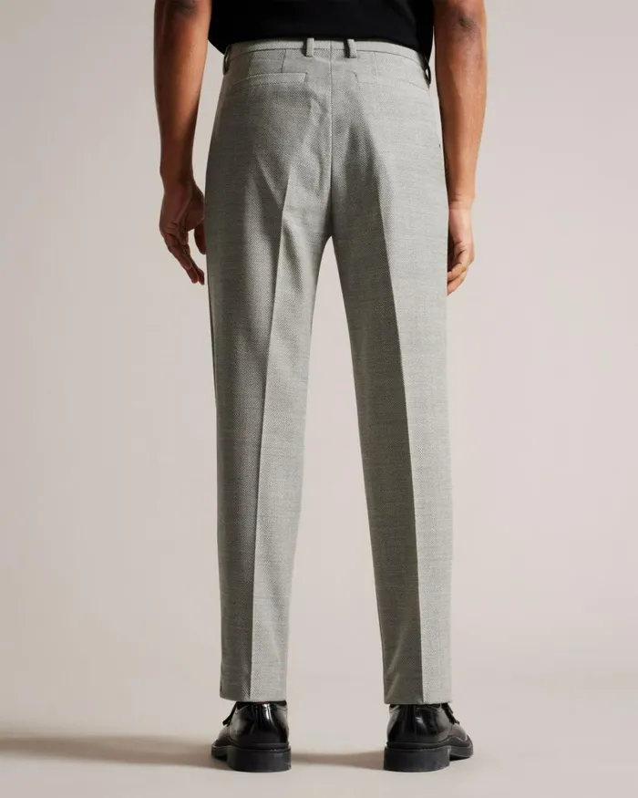Slim Fit Herringbone Trousers Gray Men Ted Baker Clothing Slim Fit Herringbone Trousers Gray Men Ted Baker Clothing
