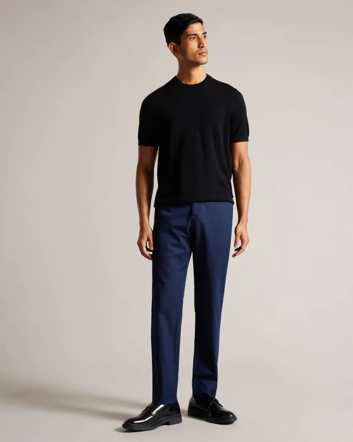Slim Fit Herringbone Trousers Navy Men Ted Baker Clothing Slim Fit Herringbone Trousers Navy Men Ted Baker Clothing