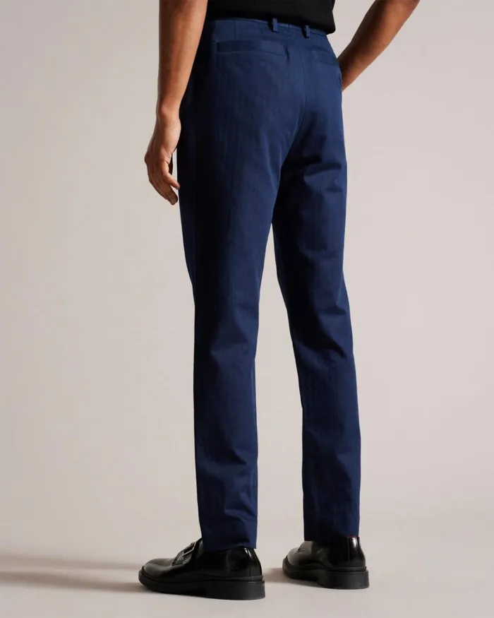 Slim Fit Herringbone Trousers Navy Men Ted Baker Clothing Slim Fit Herringbone Trousers Navy Men Ted Baker Clothing