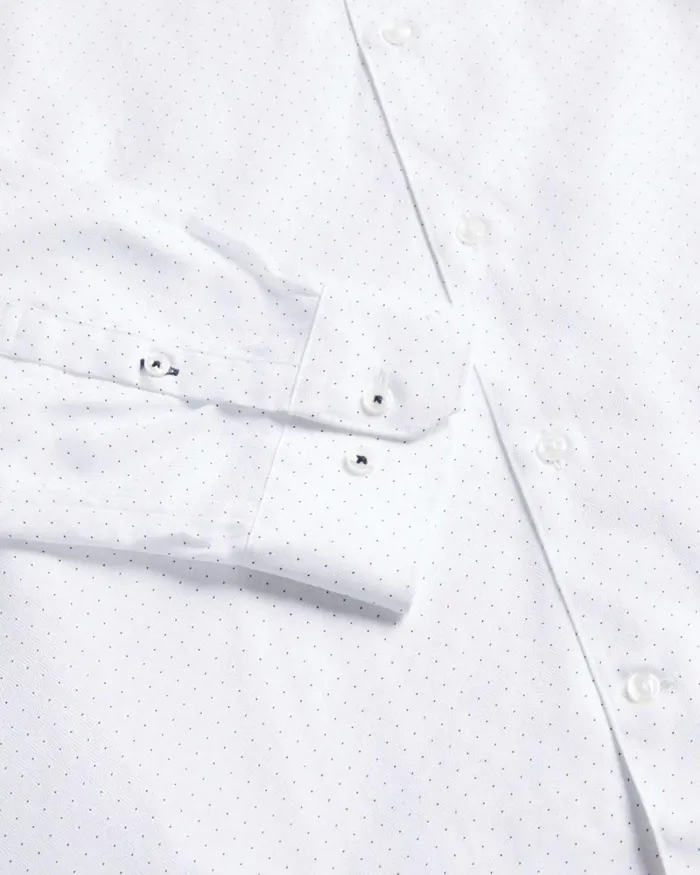 Slim Fit Mini Dot Print Shirt White Men Ted Baker Clothing Slim Fit Mini Dot Print Shirt White Men Ted Baker Clothing