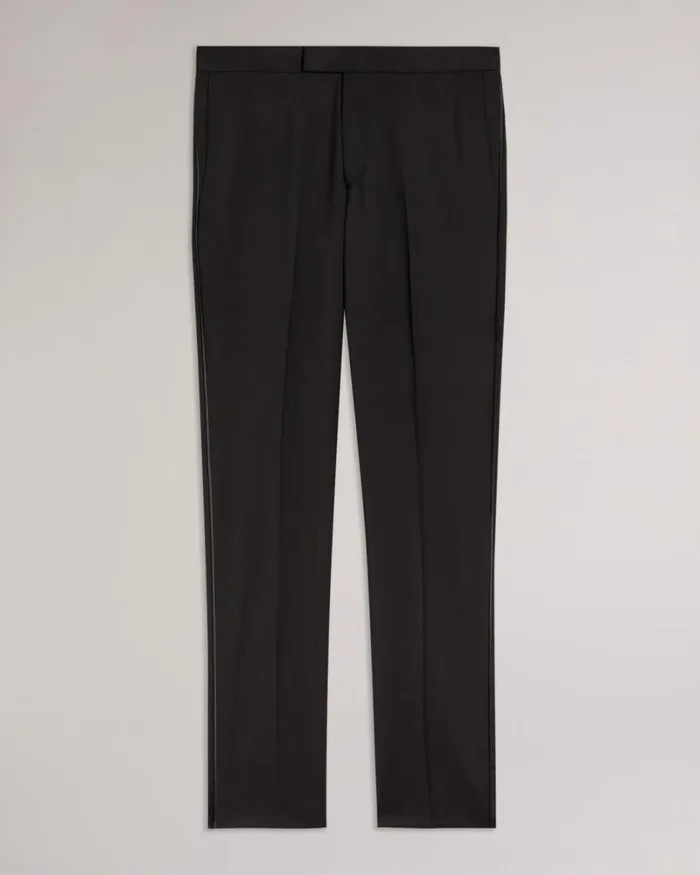Slim Fit Tuxedo Suit Trousers Black Men Ted Baker Clothing