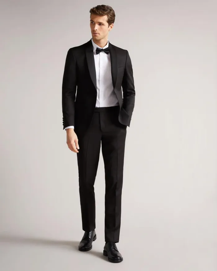 Slim Fit Tuxedo Suit Trousers Black Men Ted Baker Clothing Slim Fit Tuxedo Suit Trousers Black Men Ted Baker Clothing