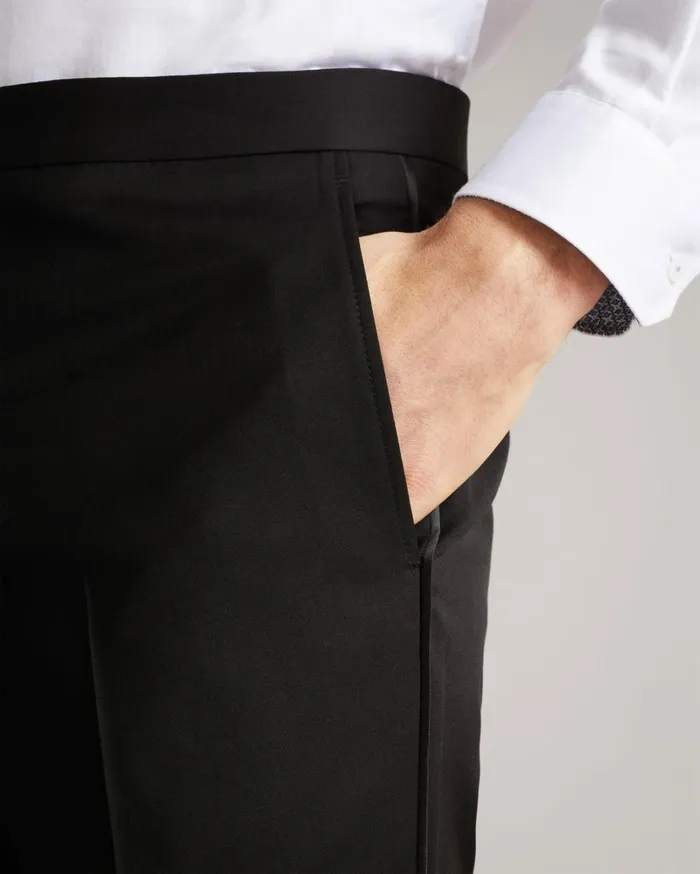 Slim Fit Tuxedo Suit Trousers Black Men Ted Baker Clothing Slim Fit Tuxedo Suit Trousers Black Men Ted Baker Clothing