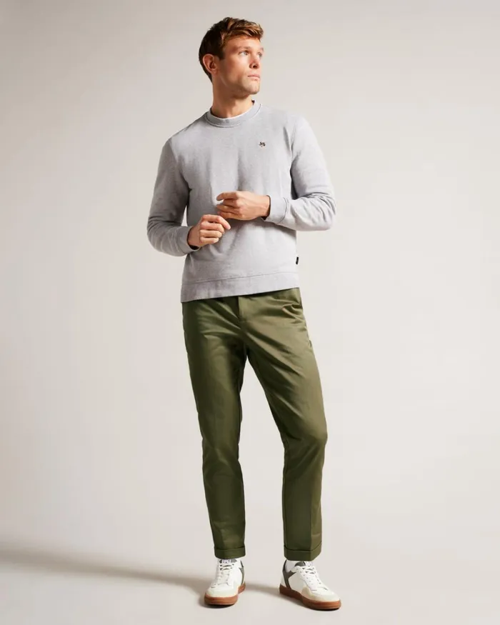 Slim Fit Twill Trousers Dark Green Men Ted Baker Clothing Slim Fit Twill Trousers Dark Green Men Ted Baker Clothing