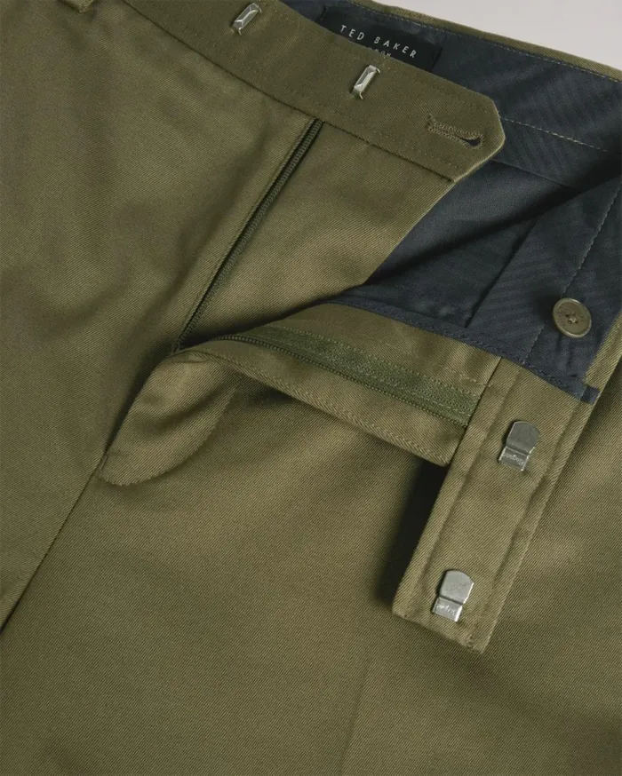 Slim Fit Twill Trousers Dark Green Men Ted Baker Clothing Slim Fit Twill Trousers Dark Green Men Ted Baker Clothing