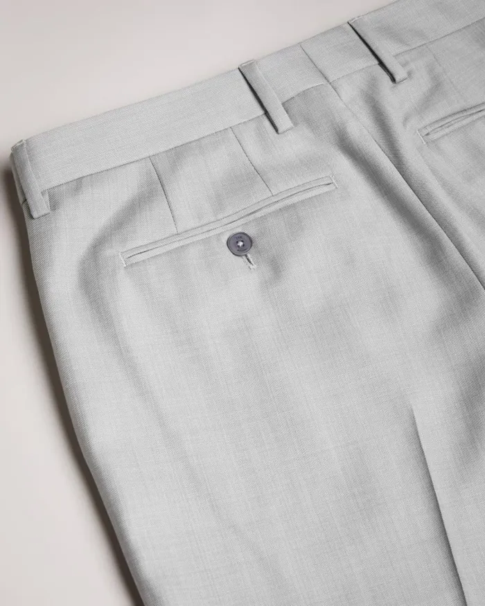 Slim Fit Wool Trousers Light Gray Men Ted Baker Clothing Slim Fit Wool Trousers Light Gray Men Ted Baker Clothing
