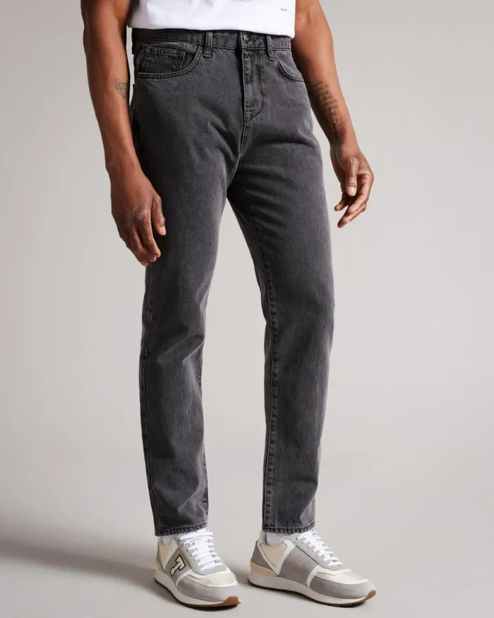 Slim Leg Denim Jeans Gray Men Ted Baker Clothing Slim Leg Denim Jeans Gray Men Ted Baker Clothing