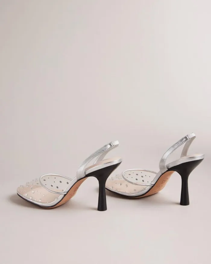 Slingback Diamante Heels Clear Women Ted Baker Heels