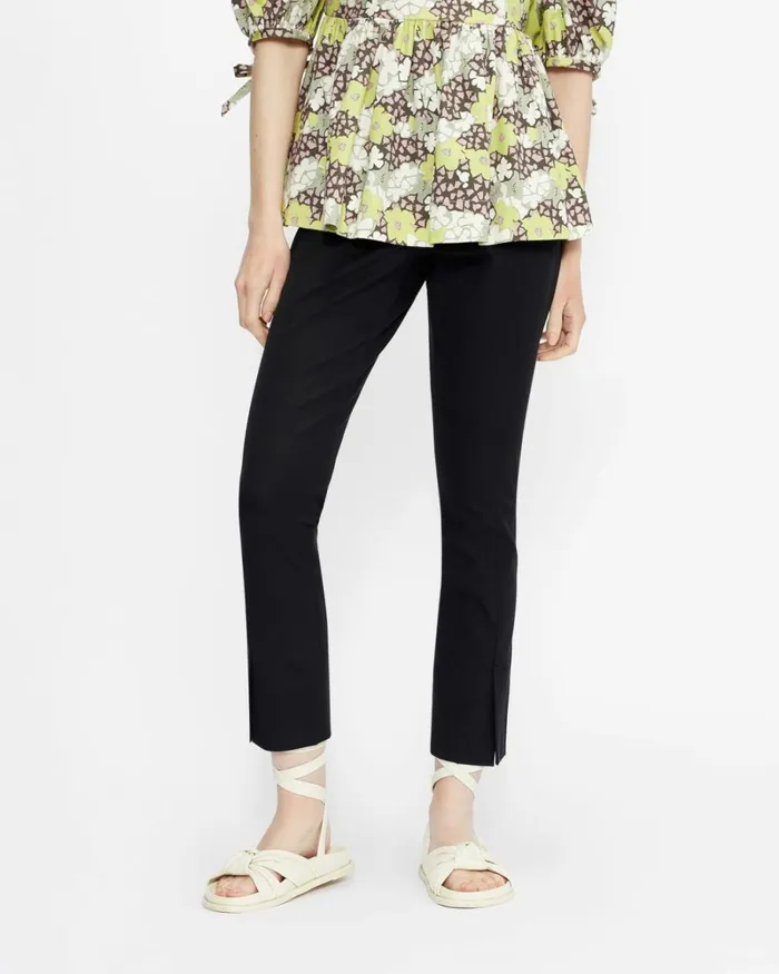 Slit Detail Trousers Black Women Ted Baker Clothing Slit Detail Trousers Black Women Ted Baker Clothing