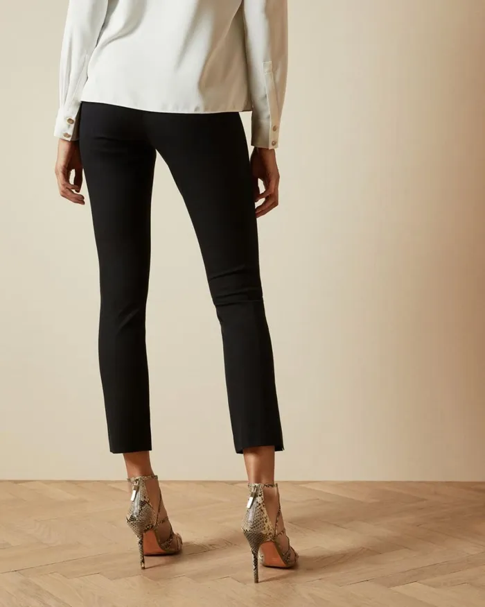Slit Detail Trousers Black Women Ted Baker Clothing Slit Detail Trousers Black Women Ted Baker Clothing