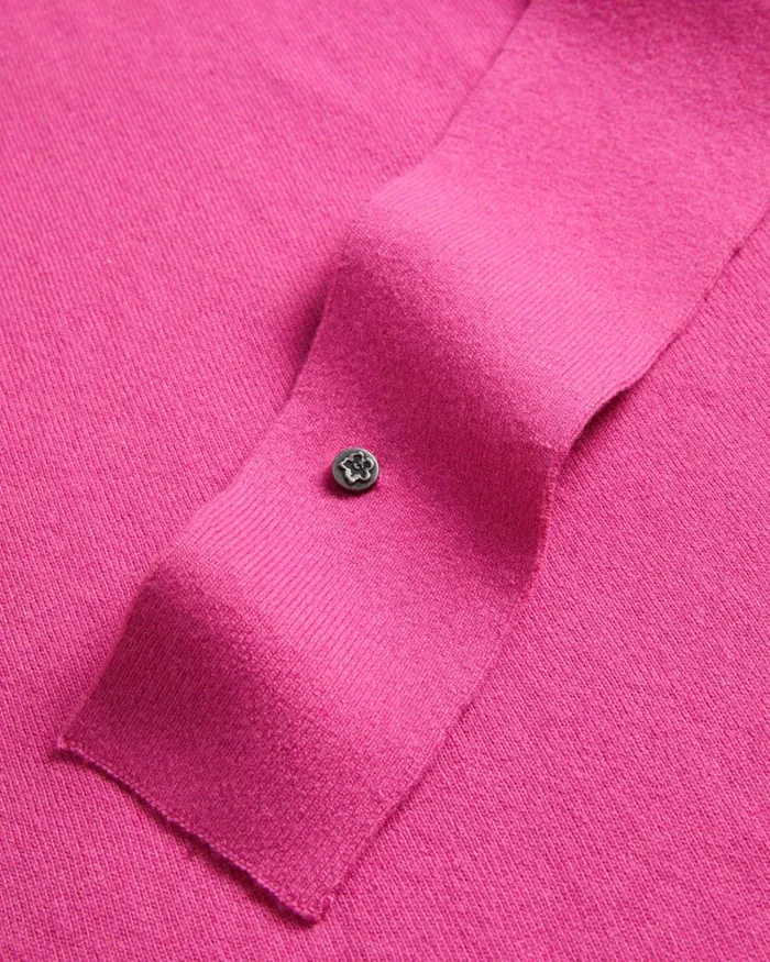 Slouchy Tie Front Midi Knit Dress Bright Pink Women Ted Baker Clothing Slouchy Tie Front Midi Knit Dress Bright Pink Women Ted Baker Clothing