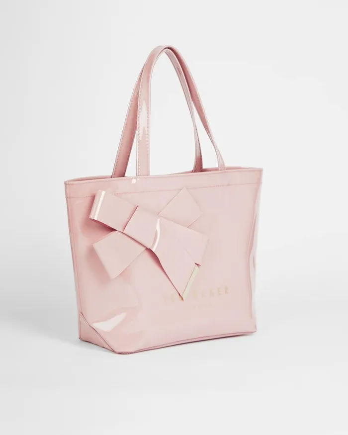 Small Icon Bag With Knot Bow Pale Pink Women Ted Baker Bags Small Icon Bag With Knot Bow Pale Pink Women Ted Baker Bags