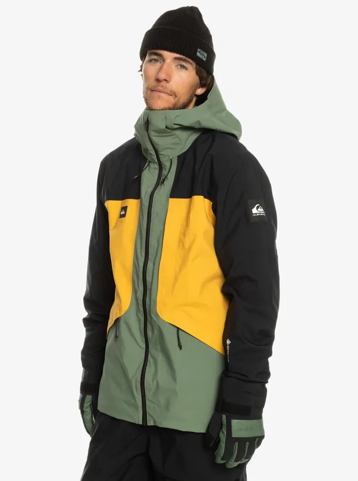 Snow Jackets Men Quiksilver Forever Stretch GoreTex Technical Snow Jacket Laurel Wreath Snow Jackets Men Quiksilver Forever Stretch GoreTex Technical Snow Jacket Laurel Wreath