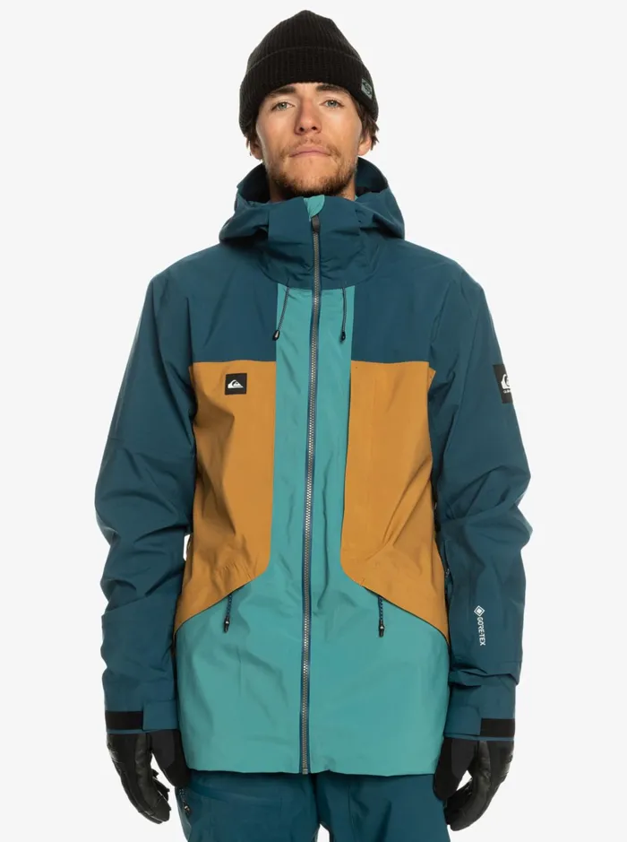 Snow Jackets Men Quiksilver Forever Stretch GoreTex Technical Snow Jacket Majolica Blue Snow Jackets Men Quiksilver Forever Stretch GoreTex Technical Snow Jacket Majolica Blue