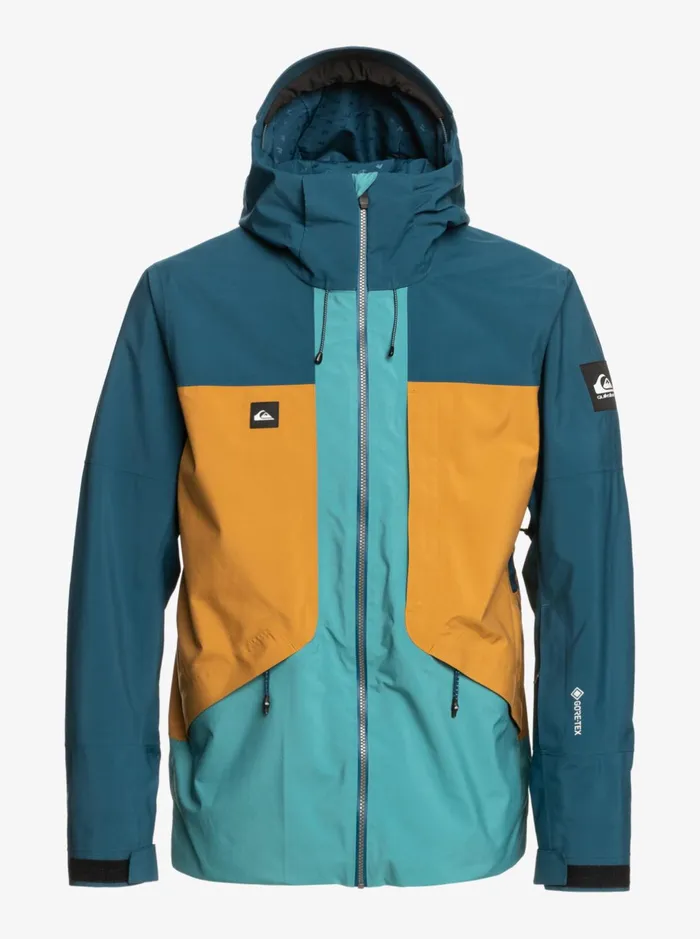 Snow Jackets Men Quiksilver Forever Stretch GoreTex Technical Snow Jacket Majolica Blue Snow Jackets Men Quiksilver Forever Stretch GoreTex Technical Snow Jacket Majolica Blue