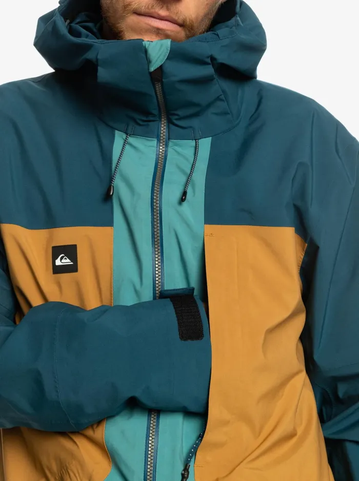 Snow Jackets Men Quiksilver Forever Stretch GoreTex Technical Snow Jacket Majolica Blue Snow Jackets Men Quiksilver Forever Stretch GoreTex Technical Snow Jacket Majolica Blue