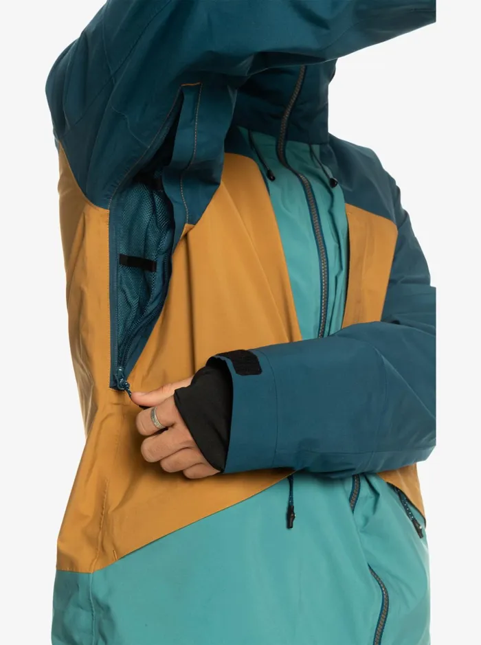 Snow Jackets Men Quiksilver Forever Stretch GoreTex Technical Snow Jacket Majolica Blue Snow Jackets Men Quiksilver Forever Stretch GoreTex Technical Snow Jacket Majolica Blue