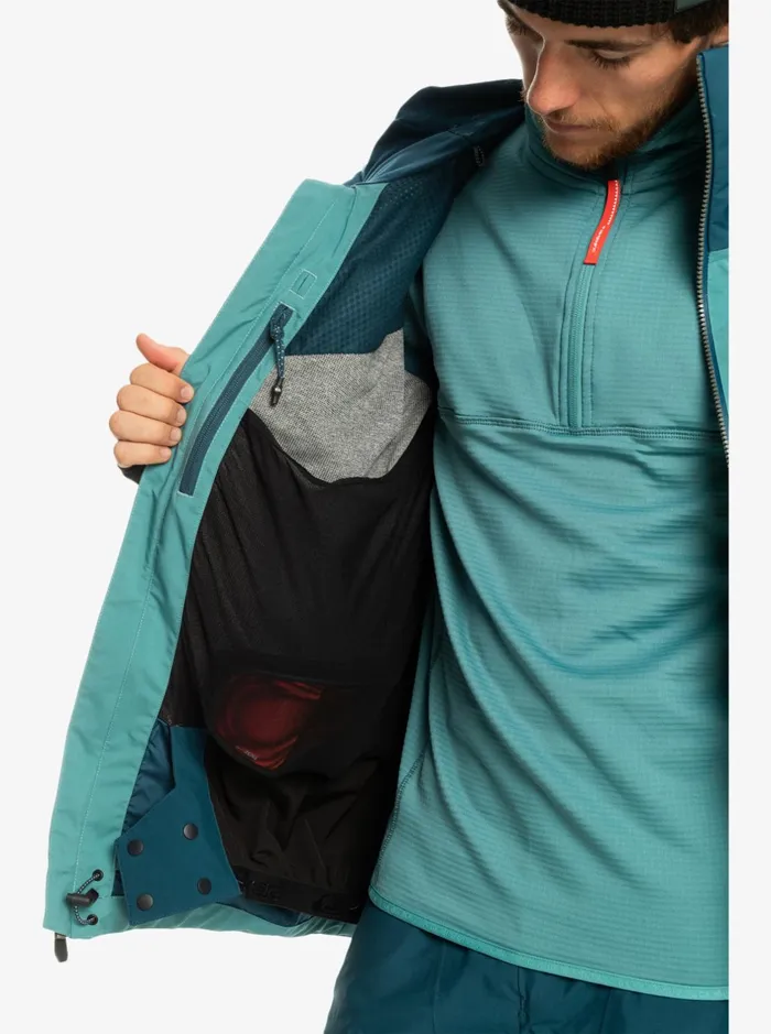 Snow Jackets Men Quiksilver Forever Stretch GoreTex Technical Snow Jacket Majolica Blue Snow Jackets Men Quiksilver Forever Stretch GoreTex Technical Snow Jacket Majolica Blue