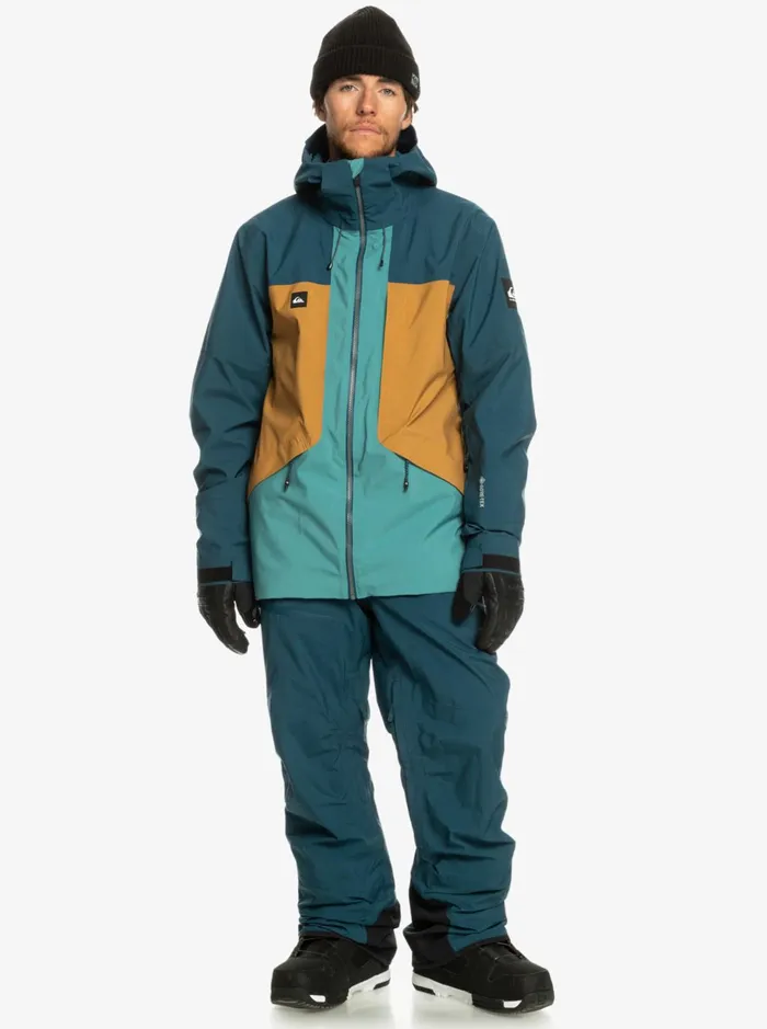 Snow Jackets Men Quiksilver Forever Stretch GoreTex Technical Snow Jacket Majolica Blue Snow Jackets Men Quiksilver Forever Stretch GoreTex Technical Snow Jacket Majolica Blue