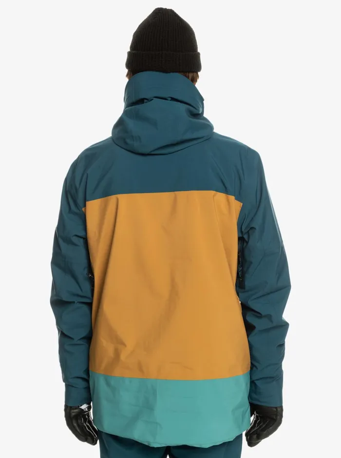 Snow Jackets Men Quiksilver Forever Stretch GoreTex Technical Snow Jacket Majolica Blue Snow Jackets Men Quiksilver Forever Stretch GoreTex Technical Snow Jacket Majolica Blue