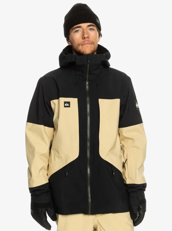 Snow Jackets Men Quiksilver Forever Stretch GoreTex Technical Snow Jacket Pale Khaki Snow Jackets Men Quiksilver Forever Stretch GoreTex Technical Snow Jacket Pale Khaki