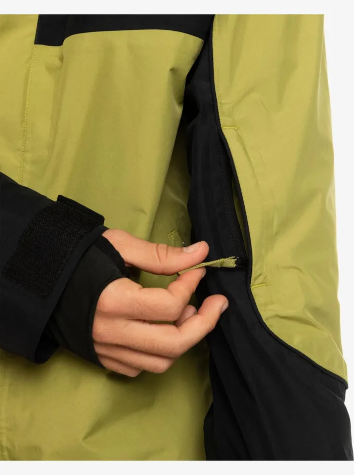 Snow Jackets Men Quiksilver High Altitude GoreTex Technical Snow Jacket Green Olive Snow Jackets Men Quiksilver High Altitude GoreTex Technical Snow Jacket Green Olive