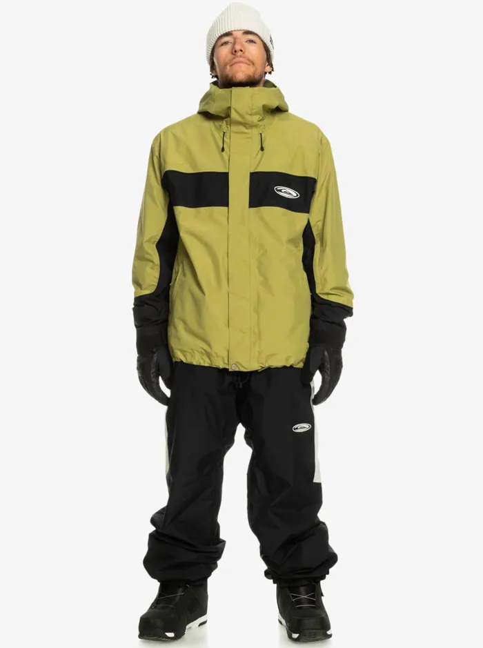 Snow Jackets Men Quiksilver High Altitude GoreTex Technical Snow Jacket Green Olive Snow Jackets Men Quiksilver High Altitude GoreTex Technical Snow Jacket Green Olive