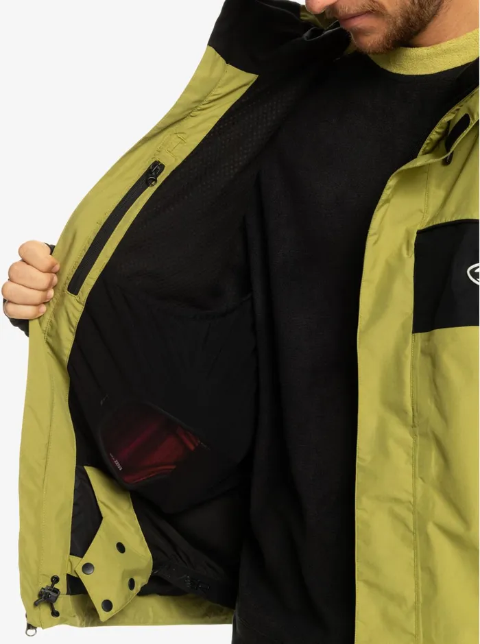 Snow Jackets Men Quiksilver High Altitude GoreTex Technical Snow Jacket Green Olive Snow Jackets Men Quiksilver High Altitude GoreTex Technical Snow Jacket Green Olive