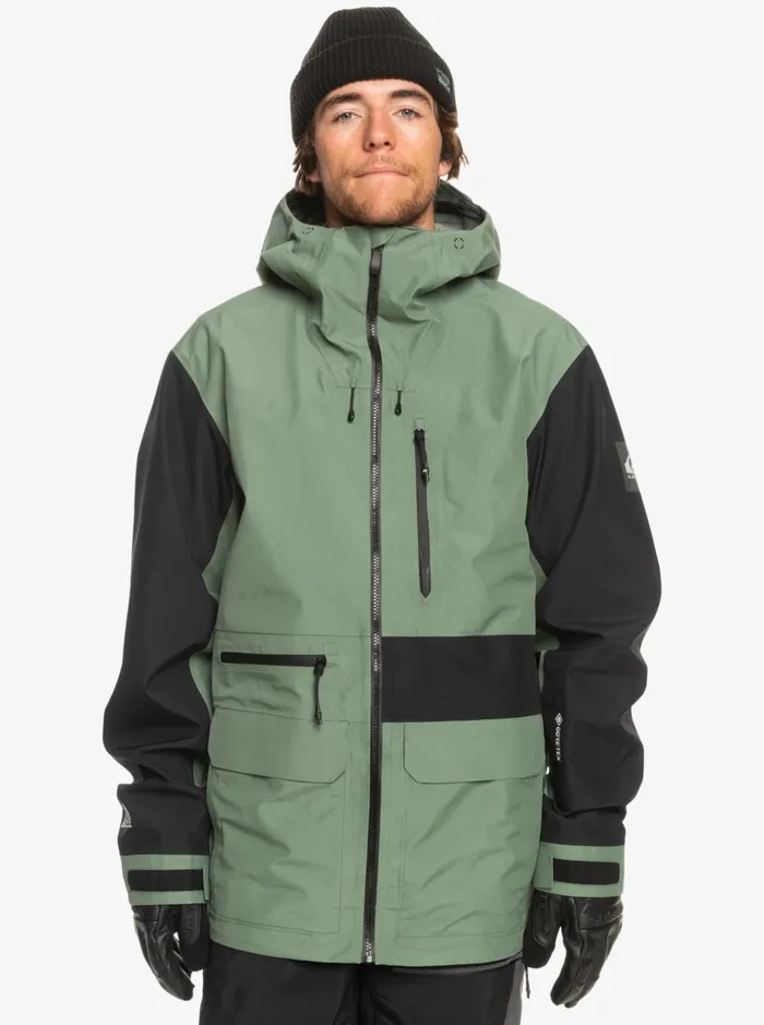 Snow Jackets Men Quiksilver Highline Pro Sammy Carlson 3l GoreTex Technical Snow Jacket Laurel Wreath Snow Jackets Men Quiksilver Highline Pro Sammy Carlson 3l GoreTex Technical Snow Jacket Laurel Wreath
