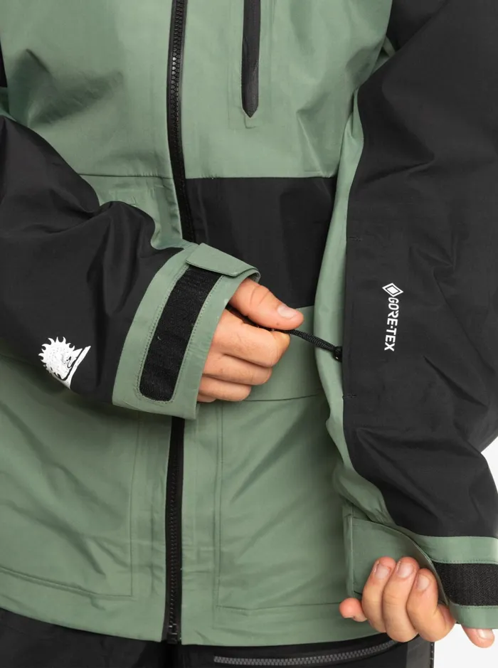 Snow Jackets Men Quiksilver Highline Pro Sammy Carlson 3l GoreTex Technical Snow Jacket Laurel Wreath Snow Jackets Men Quiksilver Highline Pro Sammy Carlson 3l GoreTex Technical Snow Jacket Laurel Wreath