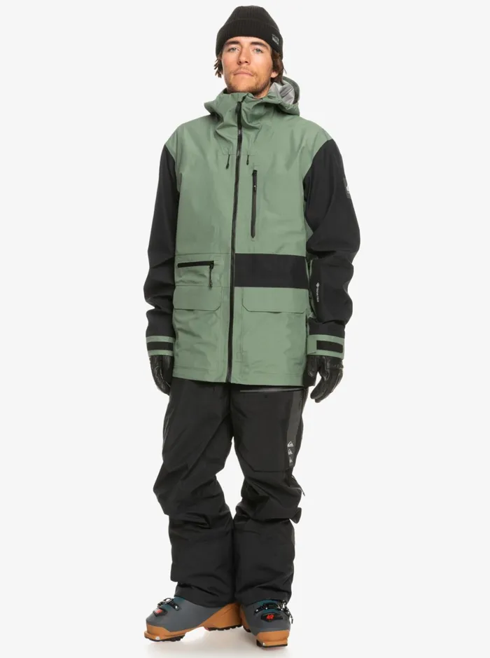 Snow Jackets Men Quiksilver Highline Pro Sammy Carlson 3l GoreTex Technical Snow Jacket Laurel Wreath Snow Jackets Men Quiksilver Highline Pro Sammy Carlson 3l GoreTex Technical Snow Jacket Laurel Wreath