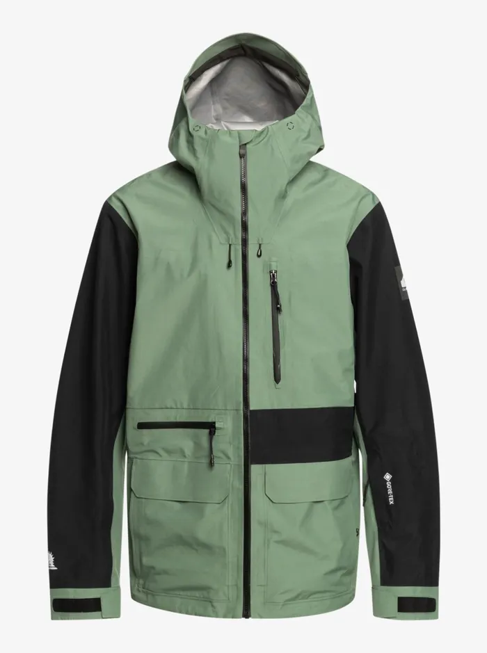 Snow Jackets Men Quiksilver Highline Pro Sammy Carlson 3l GoreTex Technical Snow Jacket Laurel Wreath Snow Jackets Men Quiksilver Highline Pro Sammy Carlson 3l GoreTex Technical Snow Jacket Laurel Wreath
