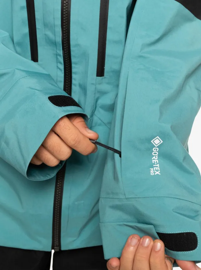 Snow Jackets Men Quiksilver Highline Pro Travis Rice 3l GoreTex Technical Snow Jacket Brittany Blue Snow Jackets Men Quiksilver Highline Pro Travis Rice 3l GoreTex Technical Snow Jacket Brittany Blue