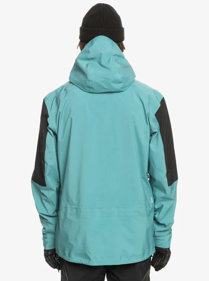 Snow Jackets Men Quiksilver Highline Pro Travis Rice 3l GoreTex Technical Snow Jacket Brittany Blue Snow Jackets Men Quiksilver Highline Pro Travis Rice 3l GoreTex Technical Snow Jacket Brittany Blue