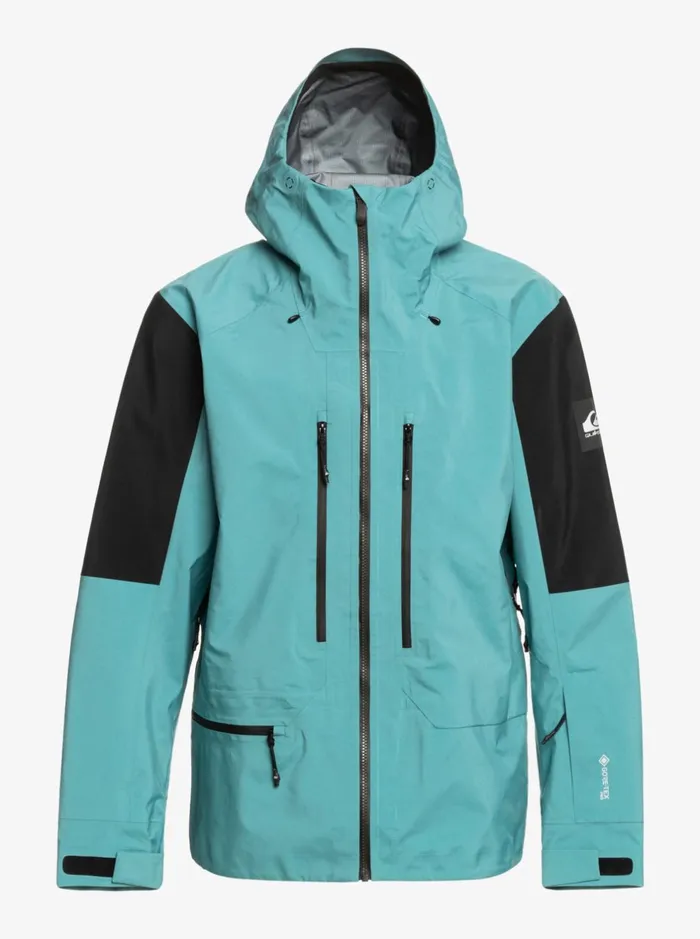 Snow Jackets Men Quiksilver Highline Pro Travis Rice 3l GoreTex Technical Snow Jacket Brittany Blue Snow Jackets Men Quiksilver Highline Pro Travis Rice 3l GoreTex Technical Snow Jacket Brittany Blue