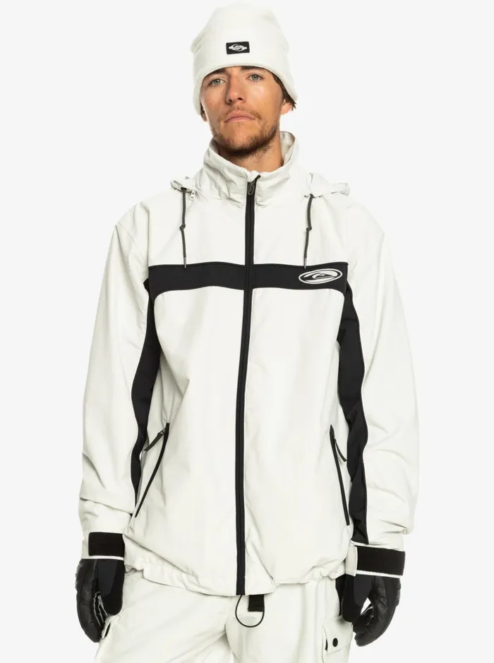 Snow Jackets Men Quiksilver Live Wire Technical Snow Jacket Nimbus Cloud